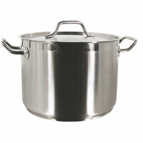  20 QT STAINLESS STEEL COMMERCIAL BRAZIER POT W/ LID