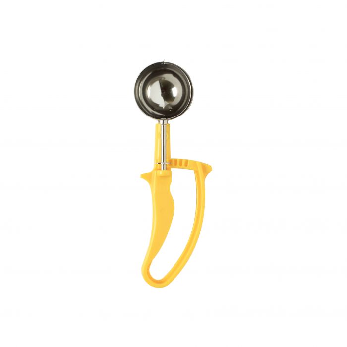 Thunder Group SLDS220G Easy Grip Handle Yellow #20 Disher, 1 5/8 oz.