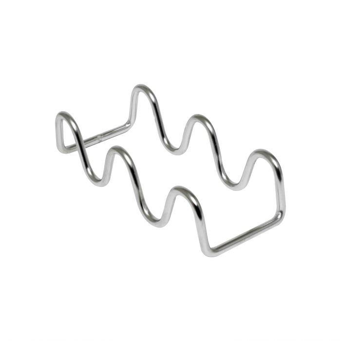 Thunder Group SLTR023W 2-3 Compartment Stainless Steel Wire Taco Holder - 12/Pack