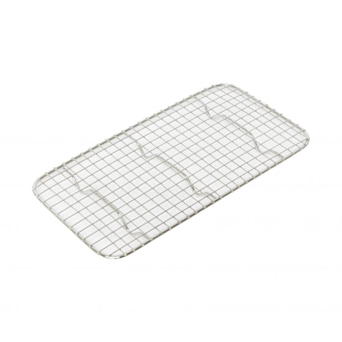 Thunder Group SLWG001 Third Size Chrome Plated Wire Grates, 5" x 10"