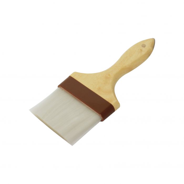 Thunder Group WDPB005N 4-Inch Flat Nylon Bristles with Wooden Handle