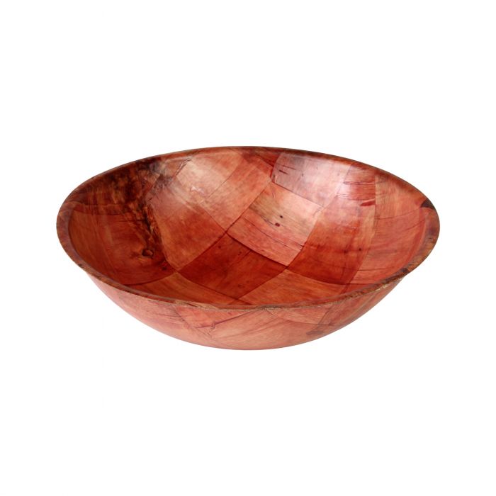 Thunder Group WDTSB006 6-Inch Woven Wood Salad Bowl - 12/Pack