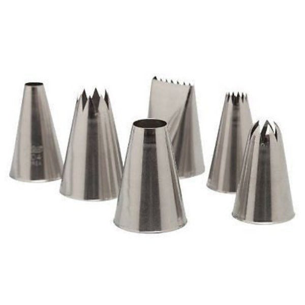 Ateco 6-Piece Pastry Tube and Tips Set New 787