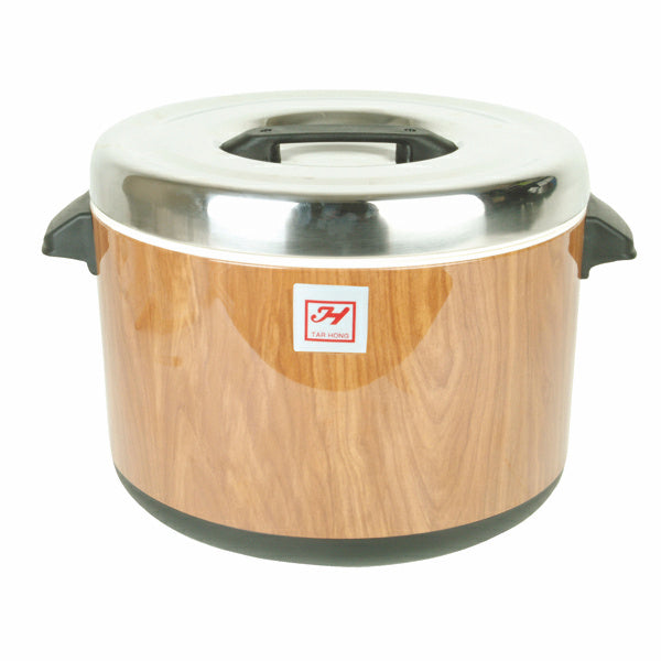 Thunder Group SEJ71000 Insulated Sushi Pot - Wood Grain - 40 Cups