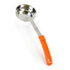 Thunder Group SLLD008 8 oz. Orange Solid Portion Spoon