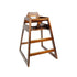 Thunder Group WDTHHC019A Walnut Wood Finished High Chair, K.D. ASTM404 Certified