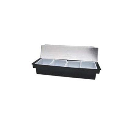 Condiment Dispenser 4 Compartment with lid