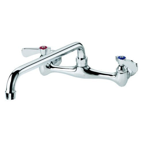 8" Wall Mount Kitchen Faucet with Swivel Spout