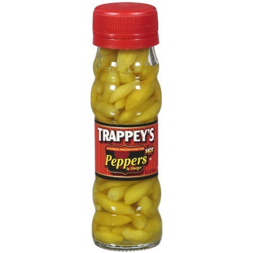 Trappey Peppers In Vinegar Hot Tabasco Peppers 4.5 OZ (Pack of 2 )