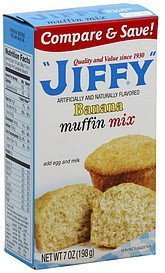 Jiffy, Banana Muffin Mix, 7oz Box (Pack of 6)