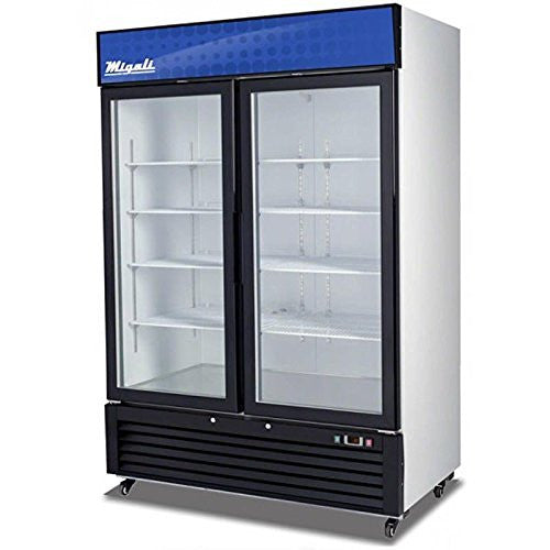NEW-Migali-C-49RM-49 cu/ft Glass Door Merchandiser Refrigerator