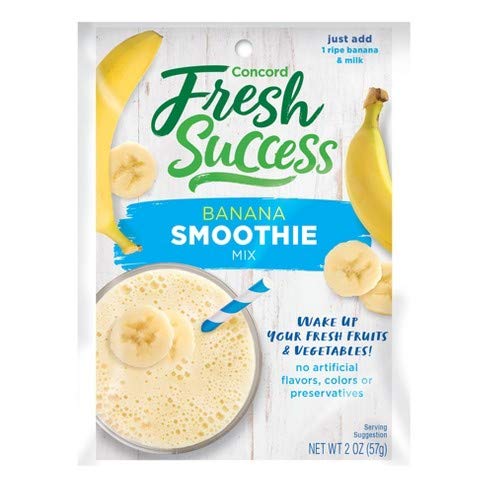 Concord Farms Banana Smoothie Mix 2 oz Pouch (VALUE Pack of 3 Pouches)