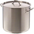 New Professional Commercial Grade 12 QT (Quart) Heavy-Gauge Stainless Steel Stock Pot, 3-Ply Clad Base, Induction Ready, With Lid Cover NSF Certified Item