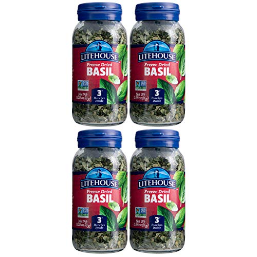 Litehouse Freeze Dried Basil, 0.28 Ounce, 4-Pack
