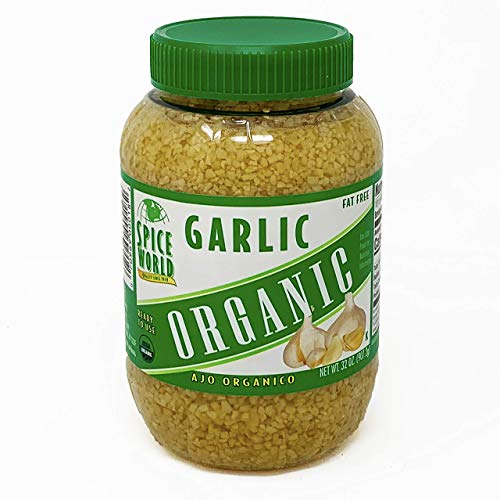 Spice World, ORGANIC GARLIC - LARGE Container - 32 OZ