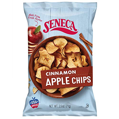 Seneca Golden Delicious Apple Chips | Made with Fresh 100% Golden Delicious Apples | Yakima Valley Orchards, Seasonally Picked | Crisped Perfection, Foil-Lined Freshness Bag | 2.5 ounce (Pack of 12)