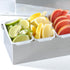 4-Compartment Condiment Dispenser Stainless Steel Clear Flip Top Lid