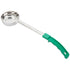 Thunder Group SLLD004A 4 oz. Green Solid Portion Spoon