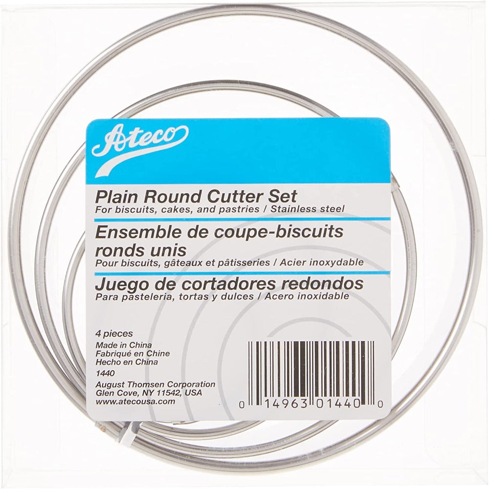 Ateco 1440 4-Piece Round Cutter Set