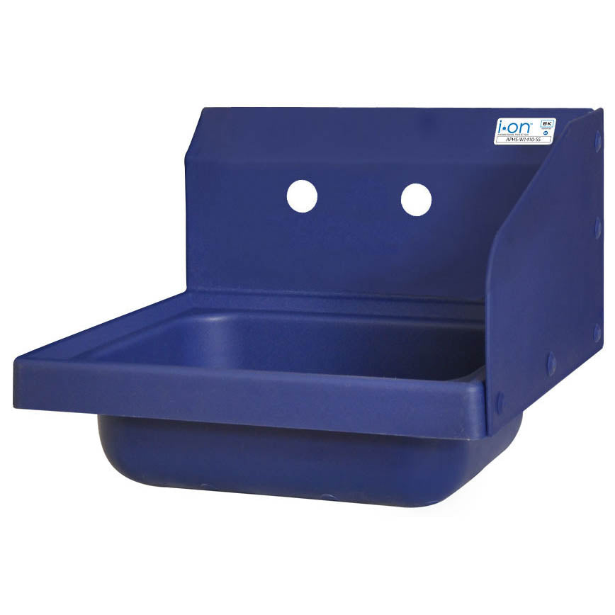 BK Resources (APHS-W1410-RSB) Ion 2 Hole SM Blue Antimicrobial Right Side Splash