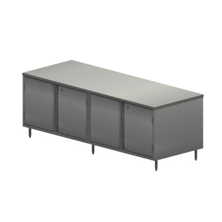 BK Resources (CST-3696HL) 36" X 96" Stainless Steel Top Chef Table