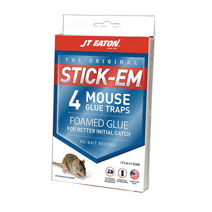 Stick-Em Mouse Glue Trap 4" x 3" (JT 133N)
