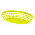 Thunder Group PLBK938Y 9 3/8" Yellow Oval Fast Food Basket - 12/Pack