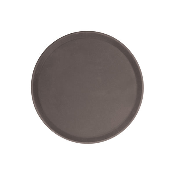 Thunder Group PLFT1100BR 11-Inch Fiberglass Brown Color Round Servicing Tray