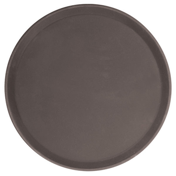 Thunder Group PLFT1400BR 14-Inch Fiberglass Brown Color Round Servicing Tray