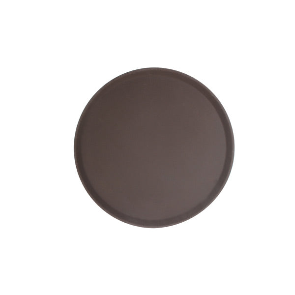 Thunder Group PLFT1600BR 16-Inch Fiberglass Brown Color Round Servicing Tray