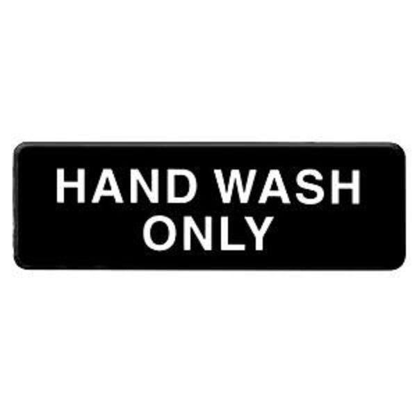 Thunder Group PLIS9333BK 9" x 3" Information Sign With Symbols, HAND WASH ONLY