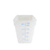 Thunder Group PLSFT022TL 22-Quart Plastic Square Food Storage Containers, Translucent