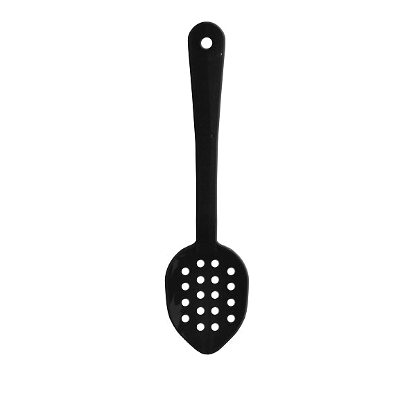 Thunder Group 11" Polycarbonate Serving Spoon, Perforated - 12/Pack
