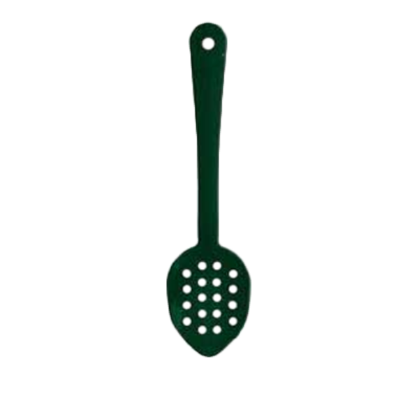Thunder Group 13" Polycarbonate Serving Spoon, Perforated - 12/Pack
