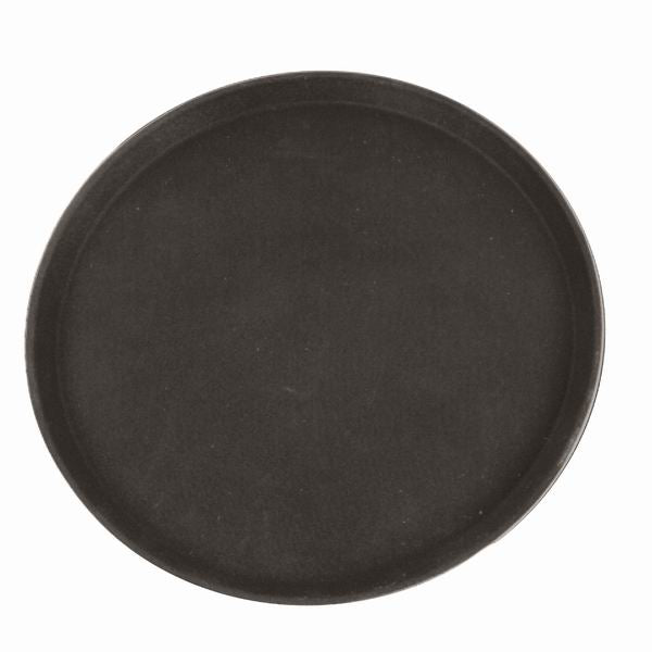 Thunder Group 14" Round Anti-Slip Tray with Rubber Lined Surface