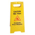 Thunder Group PLWFC024 Yellow Wet Floor Caution Sign, 24" x 12"