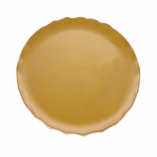Thunder Group Gold Pearl Round Melamine Plate