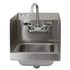 Royal Industries (ROY HSSH 12 SP) Space Saver Sink with Splash Guard and Low Lead Faucet, 12"