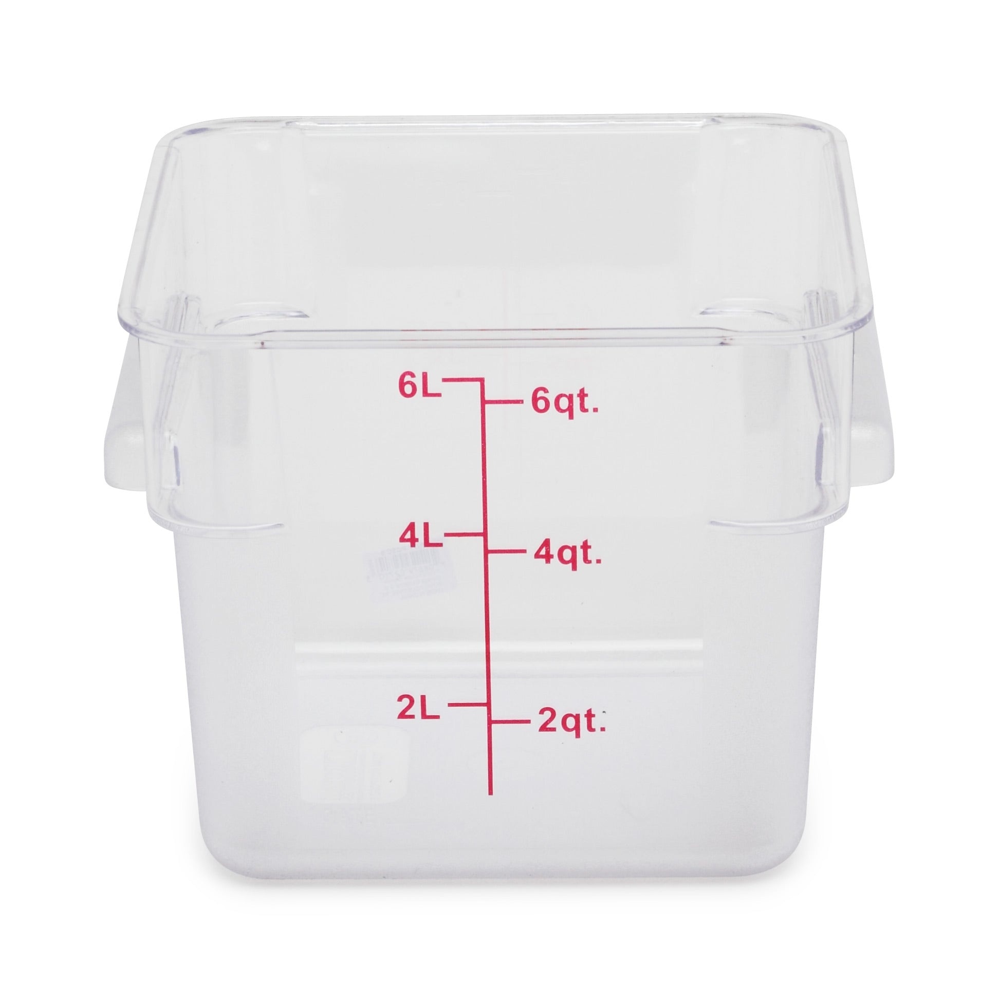 Royal Industries Clear Polycarbonate Square Storage Container