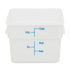 Royal Industries White Polypropylene Square Storage Container