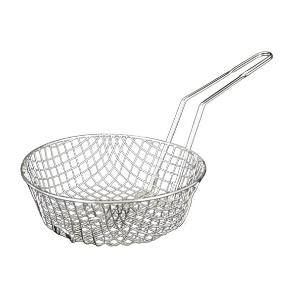 Thunder Group Nickel Plated Round Coarse Mesh Culinary Basket
