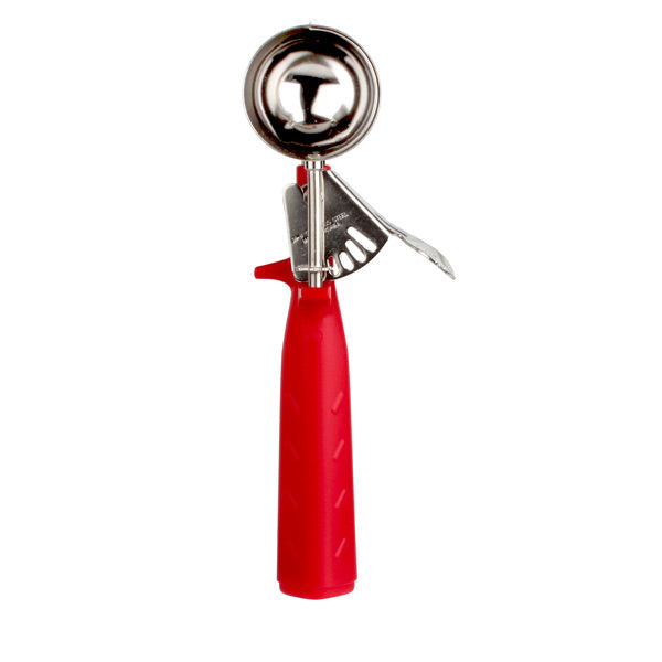 Thunder Group SLDS224P Triangle Handle Red #24 Disher, 1 1/3 oz.