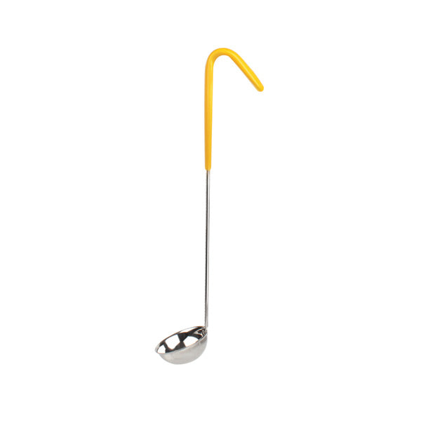 Thunder Group 1 oz. One Piece Color Coded Ladle, Yellow Handle