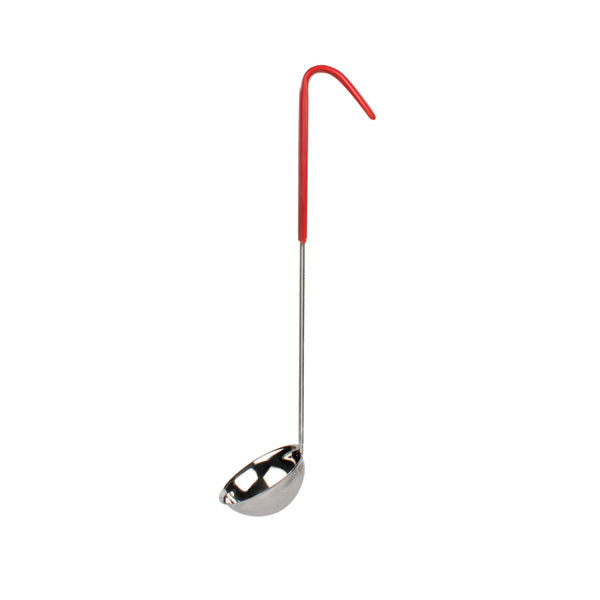 Thunder Group SLOL203 2 oz. One Piece Color Coded Ladle, Red Handle