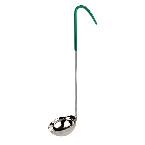 Thunder Group SLOL205 4 oz. One Piece Color Coded Ladle, Green Handle