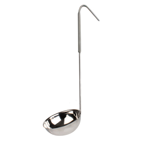 Thunder Group SLOL208 12 oz. One Piece Color Coded Ladle, Gray Handle