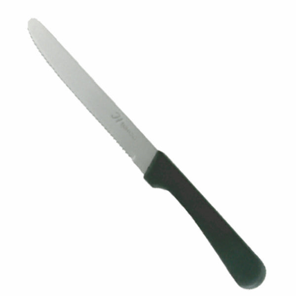 Thunder Group SLSK116 5" Blade Round Tip Steak Knife, Plastic Handle