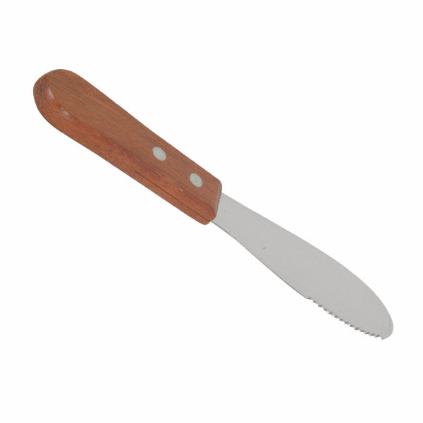 Thunder Group SLTWBS007 7-Inch Sandwich Spreader with Wooden Handle