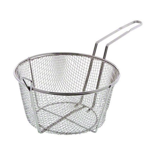 Fryer Basket, 8, Stainless Steel, Round, Thunder Group SLFB003