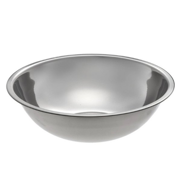 20 qt Stainless Steel Mixing Bowl 18 3/4" Diam. X 5 1/4" H MB-2000 Standard Weight